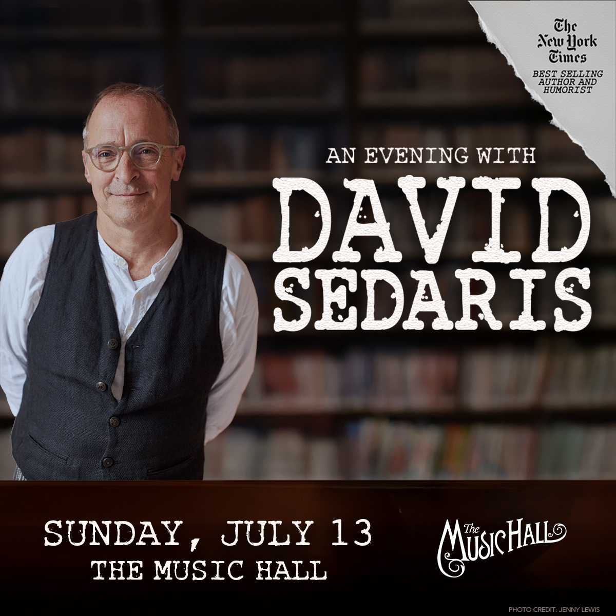 David Sedaris TicketsThe Music Hall // Portsmouth, NH